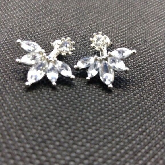 Elegant crystal claw earrings - Picture 4 of 5